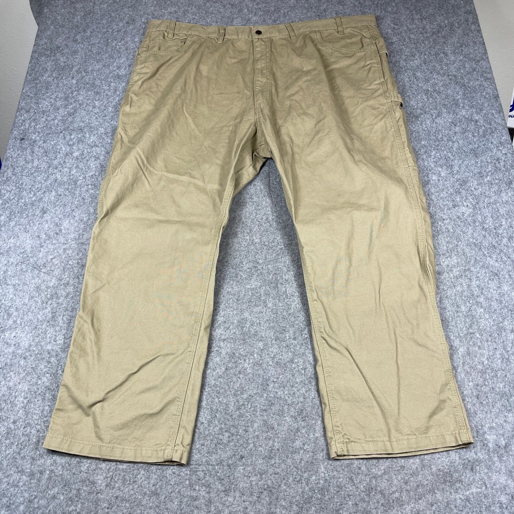 Berne Mens Relaxed Fit Straight Leg Carpenter Pants Khaki 50x30 P967TKH NWT